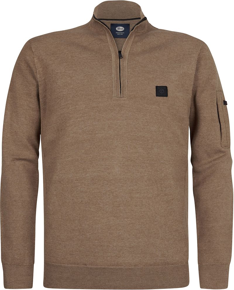 Petrol Half-Zip Sweater Oak Bruin