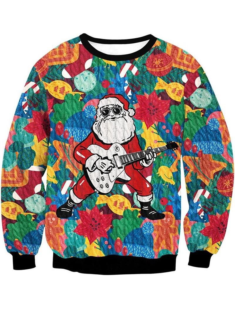 Plus Size FUGUIS 3D Print Grappige Kat Pizza Patroon Sweatshirt Voor Mannen Vrouwen Kerst Hoodie Kleding Mannen Plus Size Sweatshirts Truien Streetwear 4XL