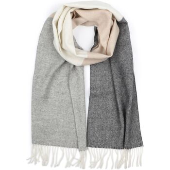 Profuomo Sjaal  Sjaal Lamswol Grijs Beige