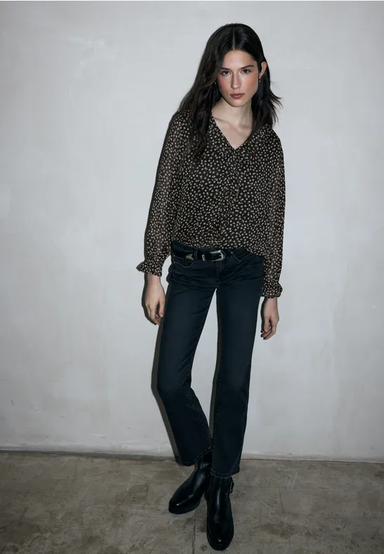 Street One Studio Chiffon blouse met volants