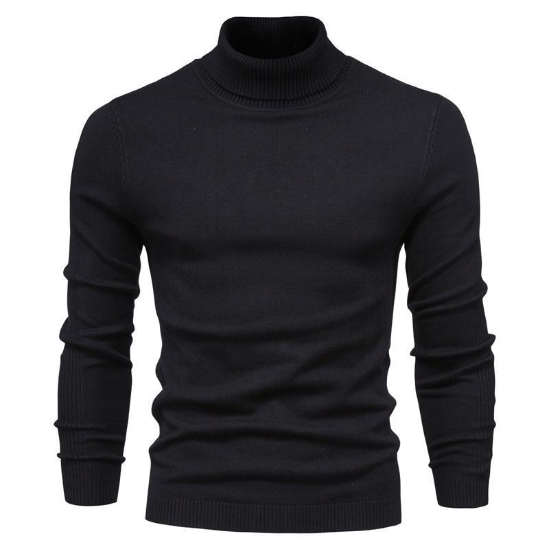 AI Supermarket Heren hoge kraag gebreide pullover trui - Herfst/Winter Casual Collectie L