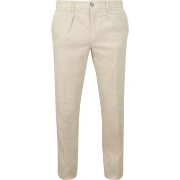 Profuomo Broek  Chino Corduroy Ecru