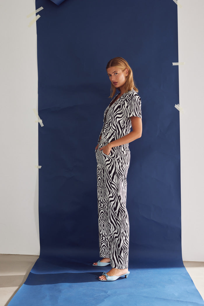 Noella Stormy Jeans Taleah Zebra Print