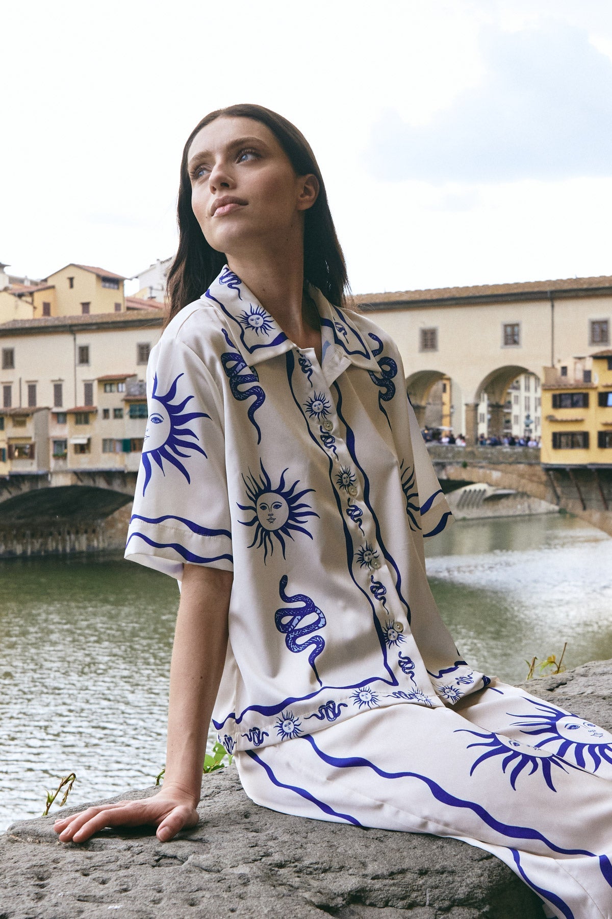 Noella Kealy Shirt Chana Blue Print