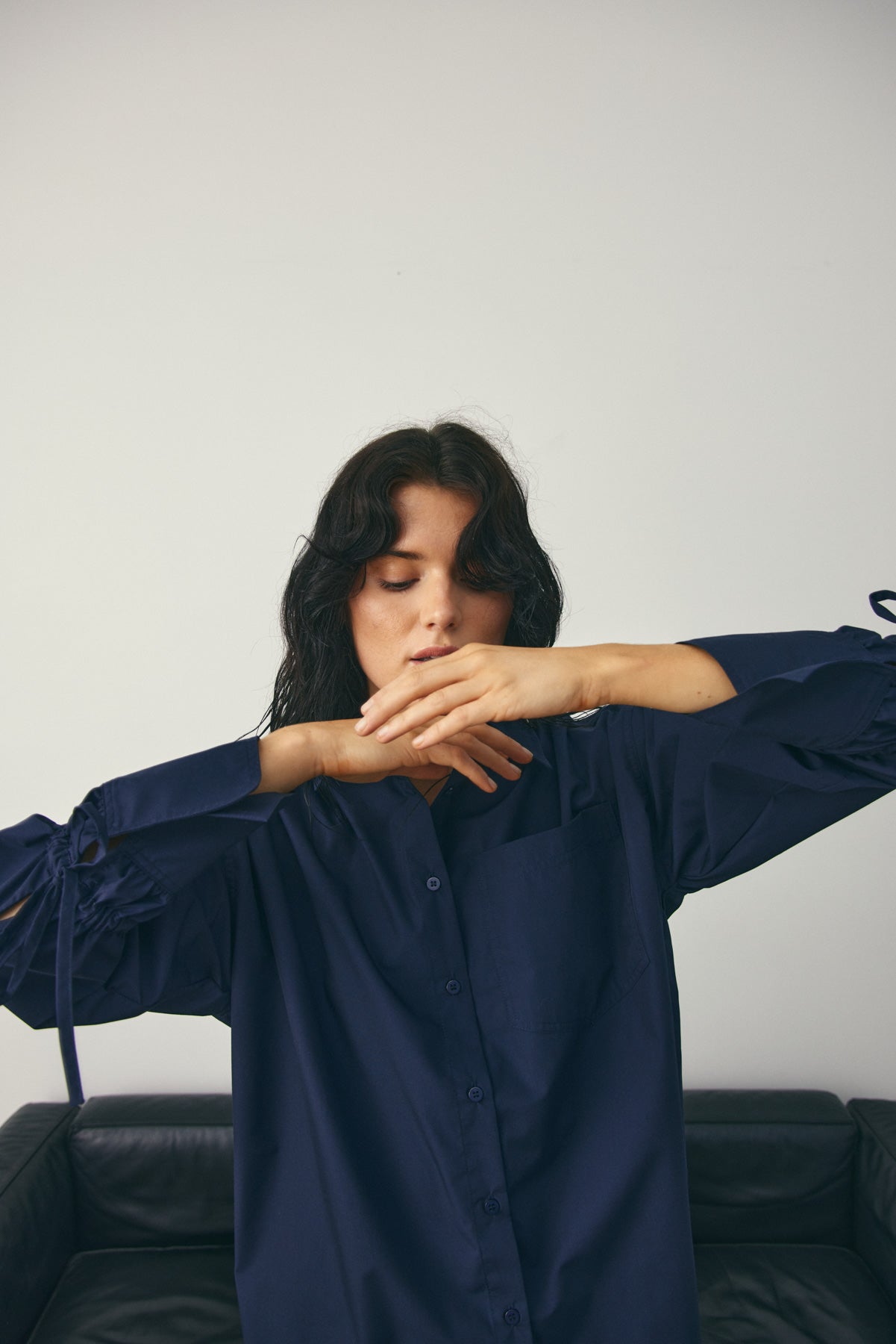 Noella Luwana Shirt Navy Blue