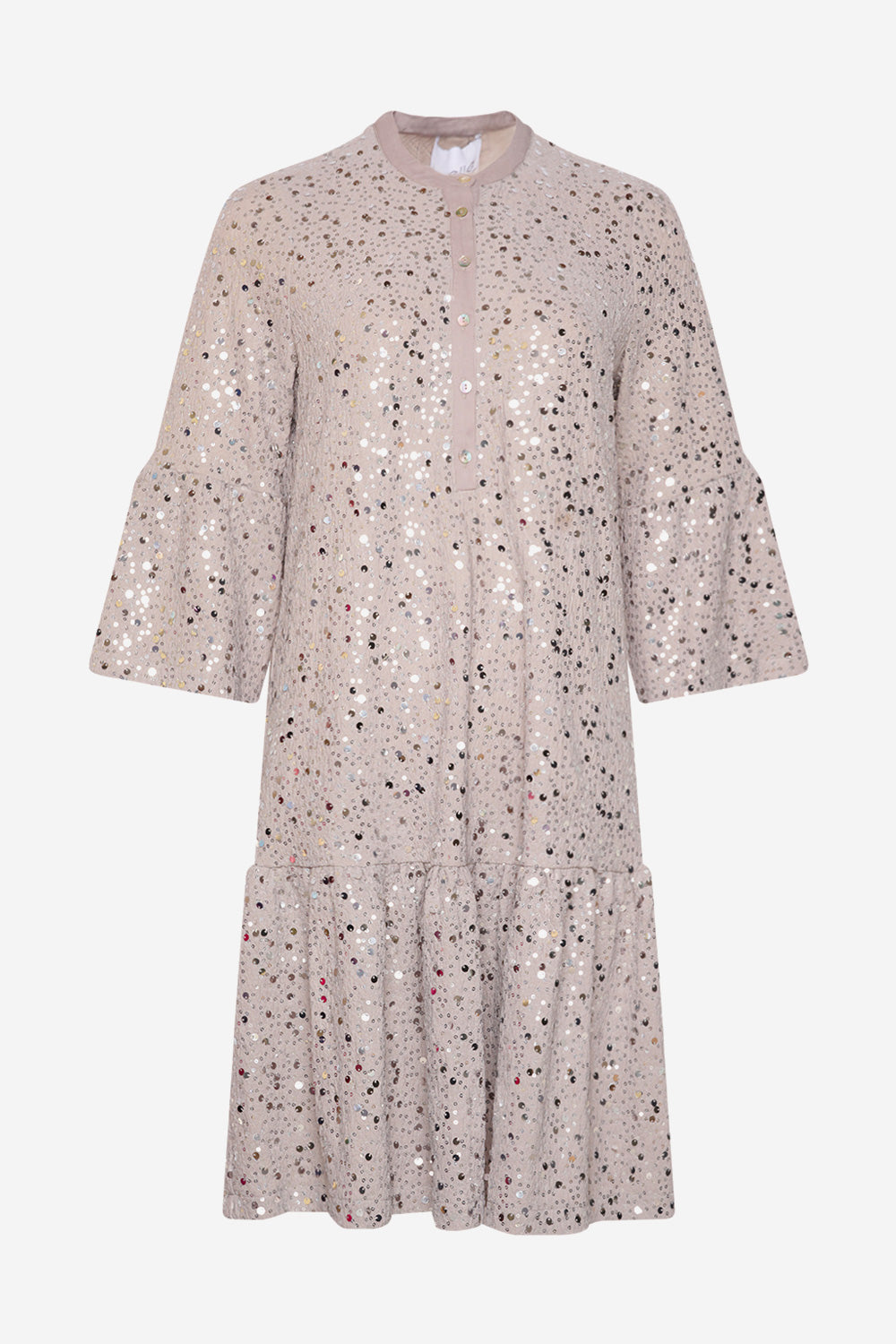 Noella Verona Short Dress Grey w/ Silver