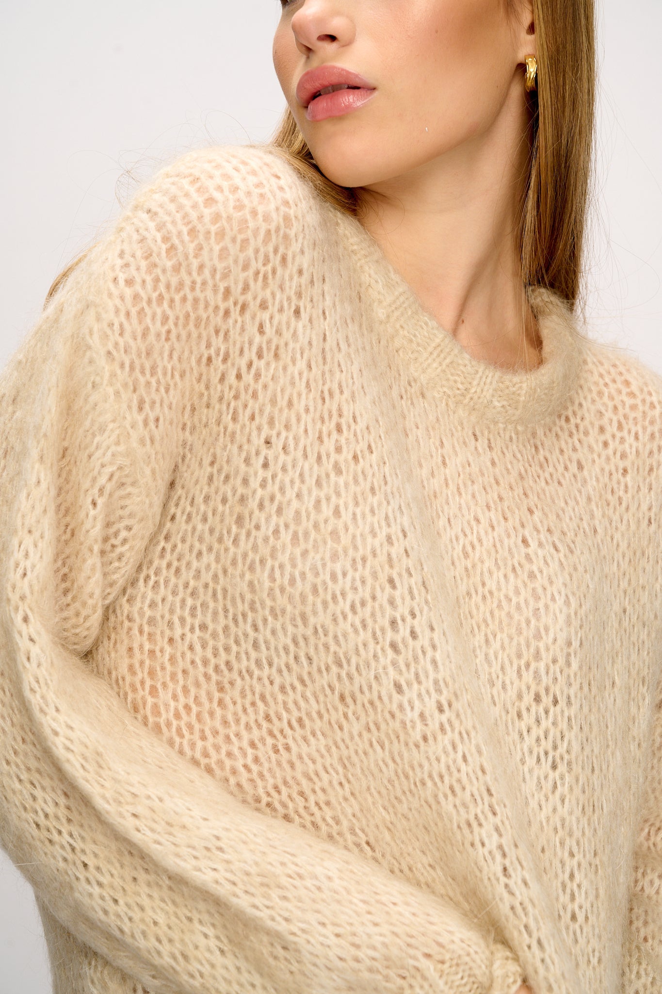 Noella Delta Knit Sweater Camel