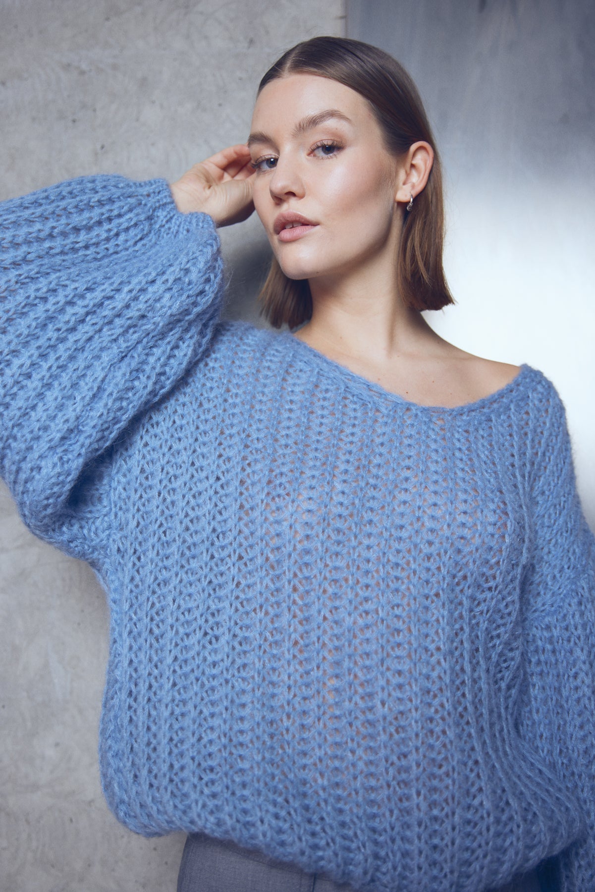 Noella Joseph Knit Sweater Blue