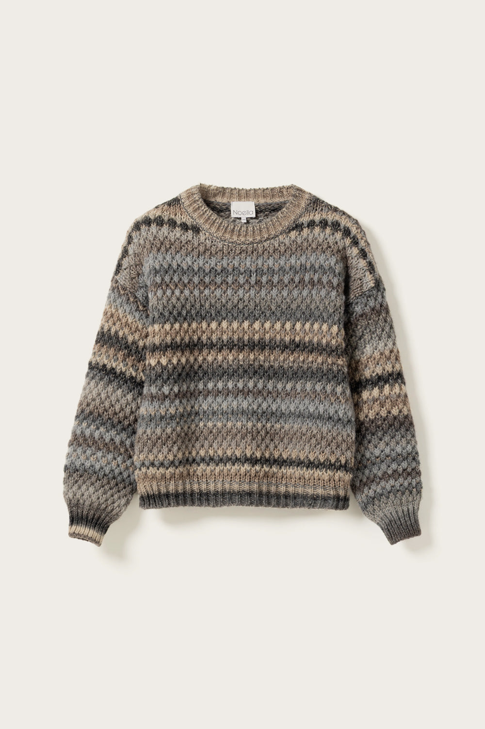 Noella Gio Knit Sweater Light Grey Mix