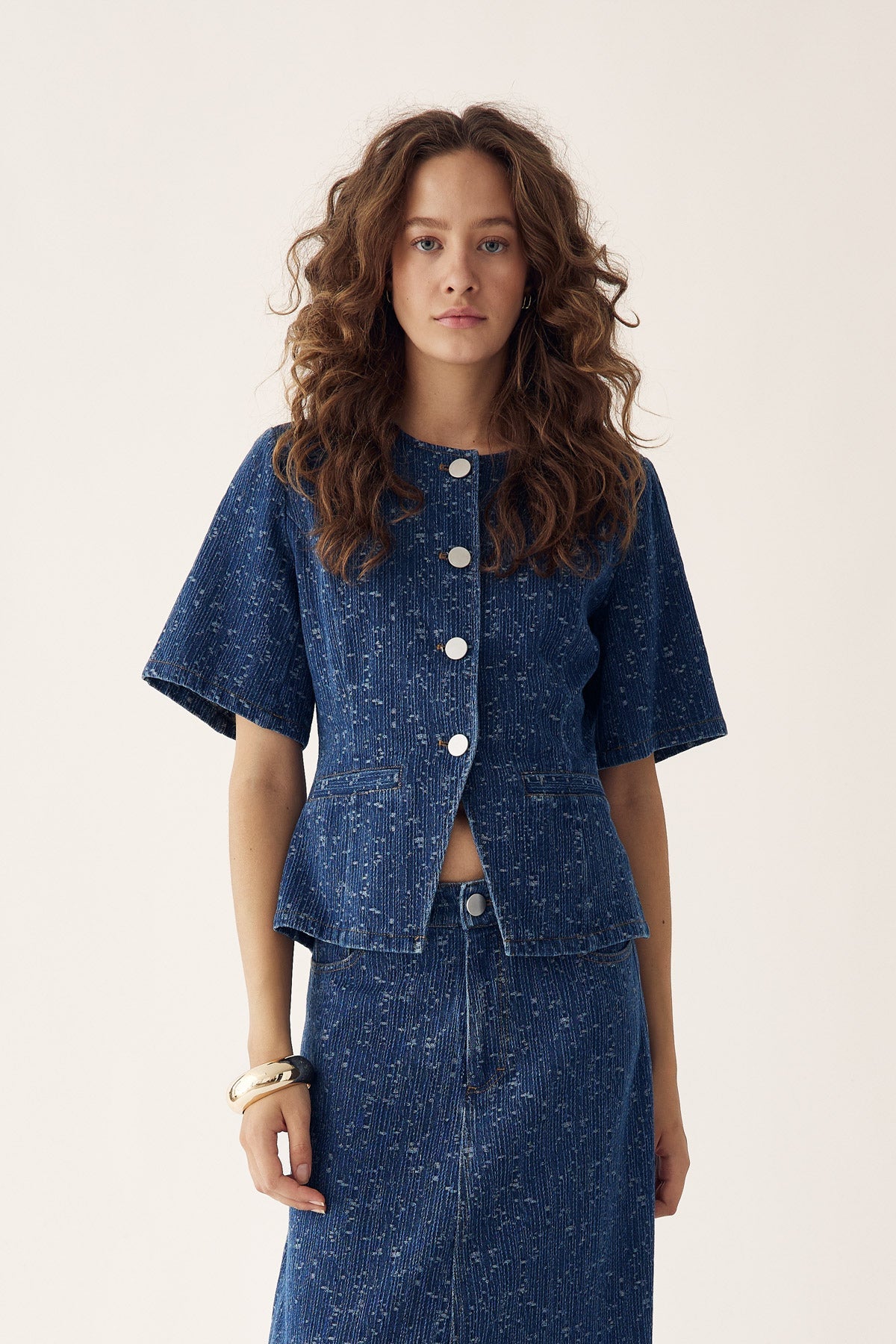 Noella Kasaundra Blazer Blue Wash