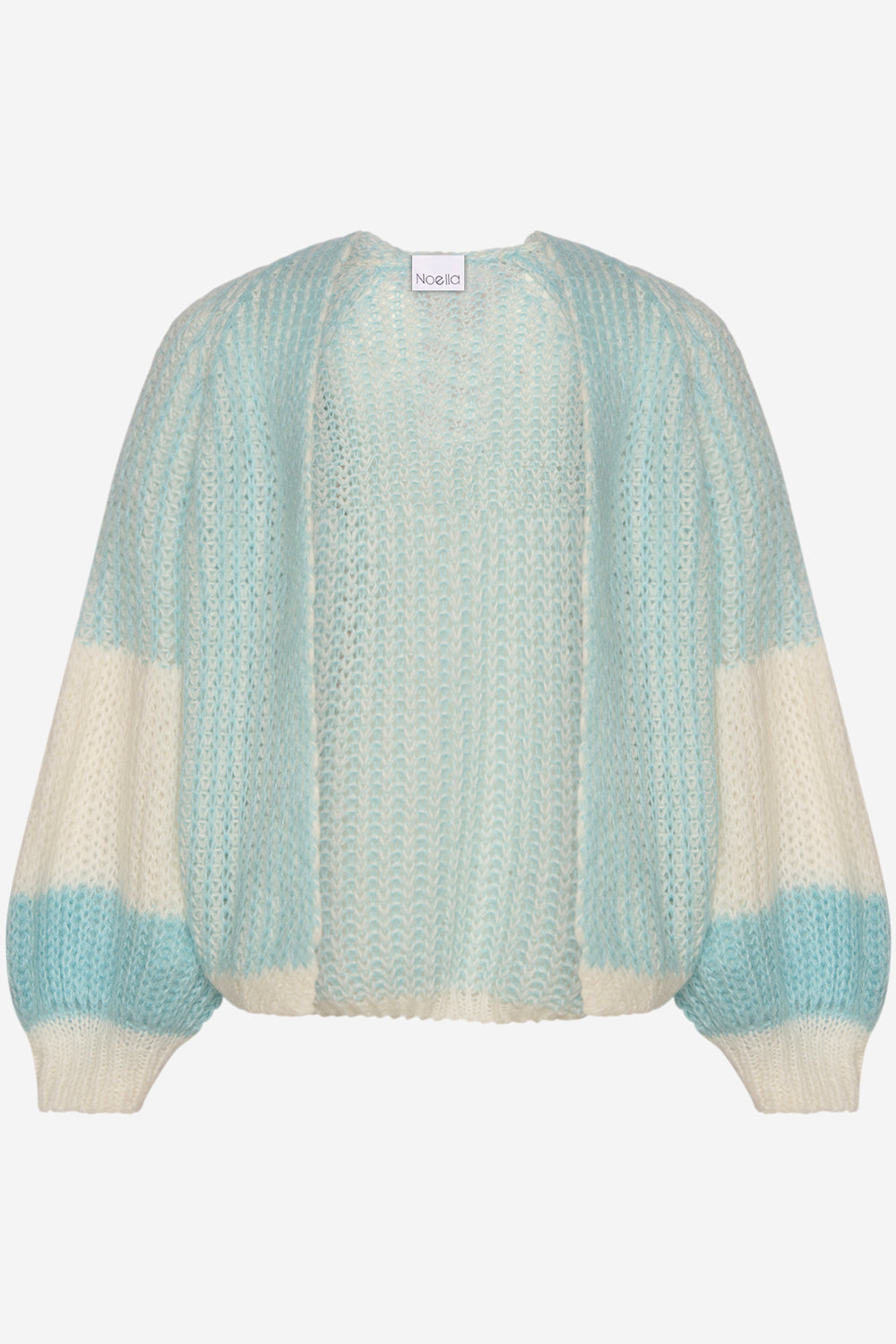 Noella Liana Knit Cardigan Lightblue/White