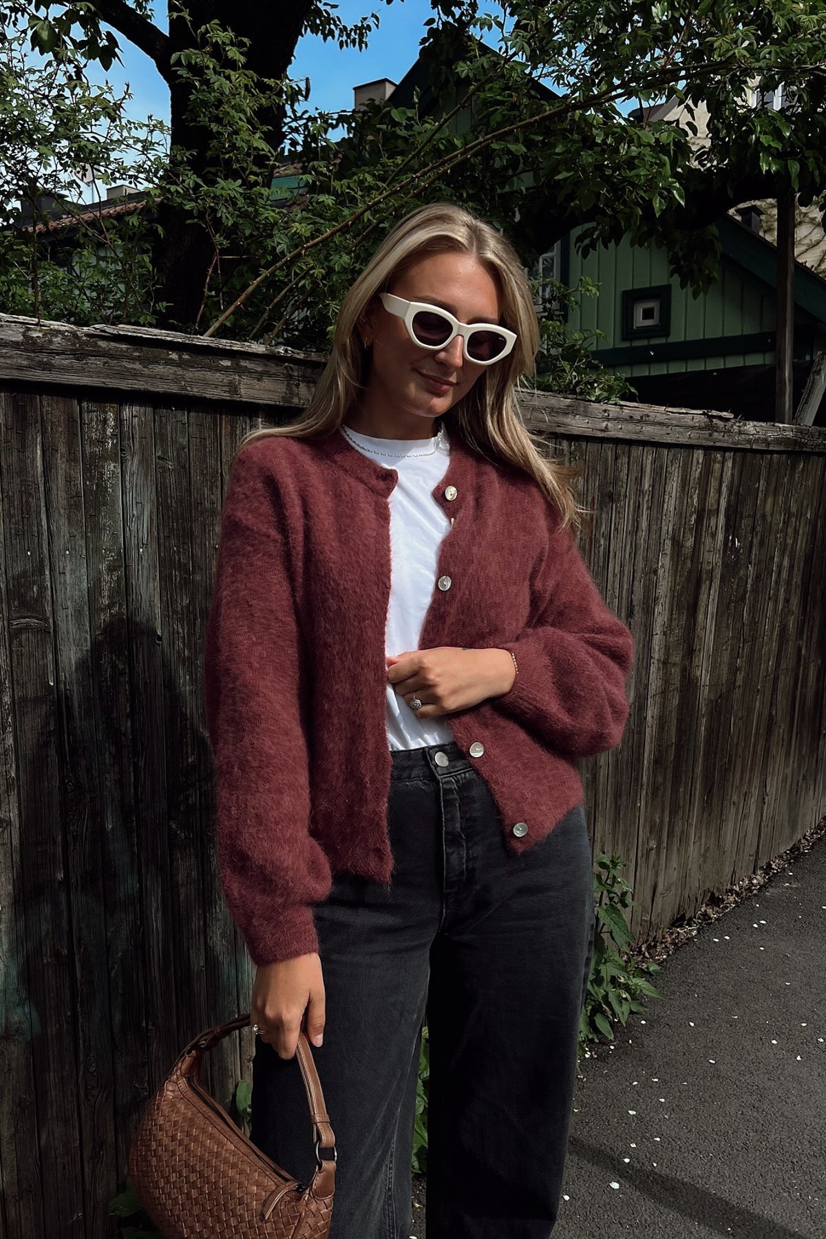 Noella Kae Knit Cardigan Rust