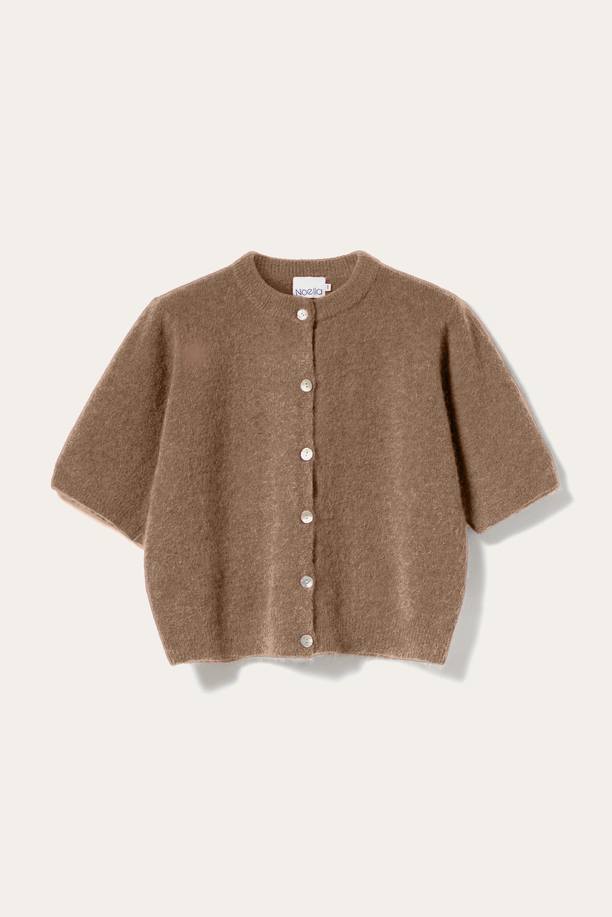 Noella Kae SS Knit Cardigan Timber Brown