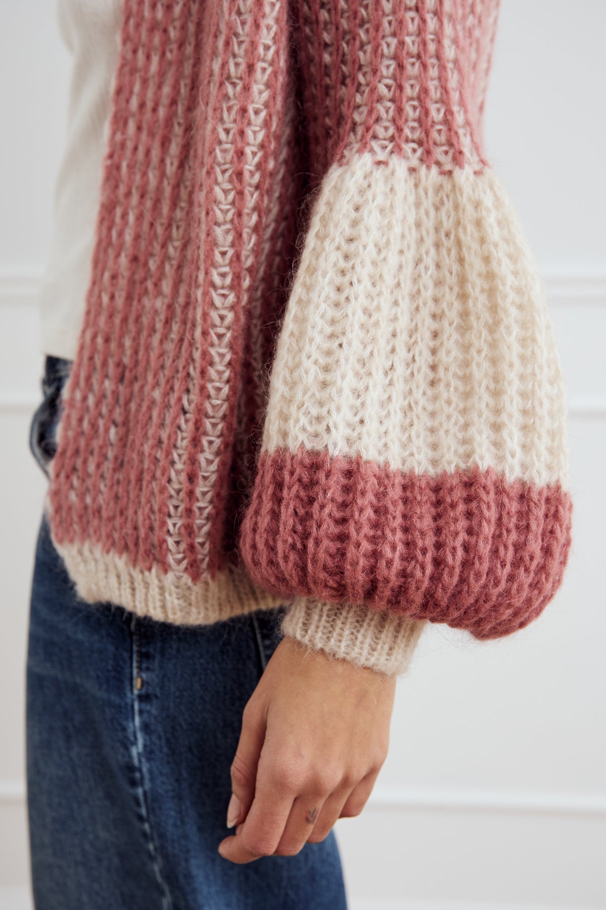 Noella Liana Knit Cardigan Rose Cream