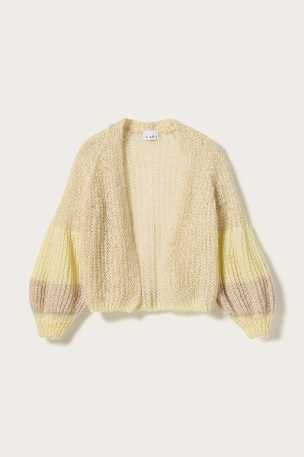 Noella Liana Knit Cardigan Butter Yellow/Cream