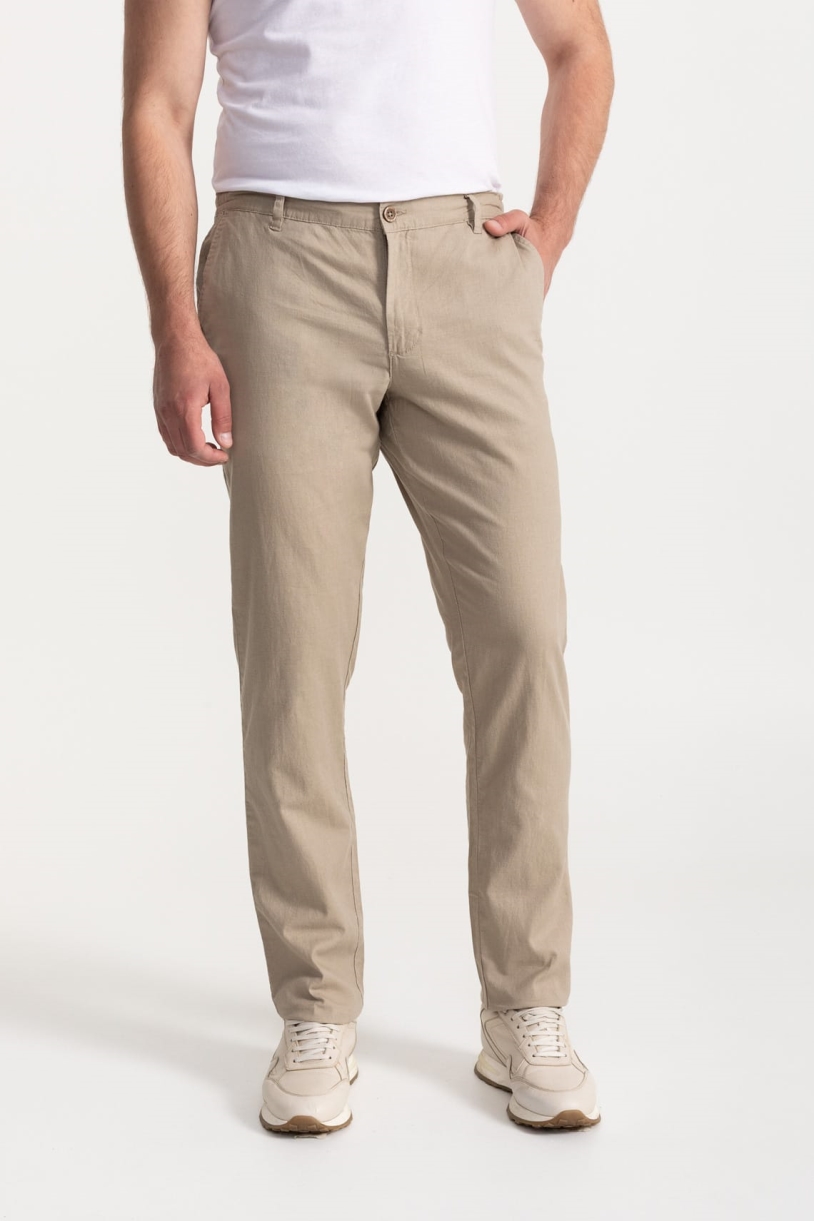 De IONESCU Herren vegan Hose Moldoveanu Beige