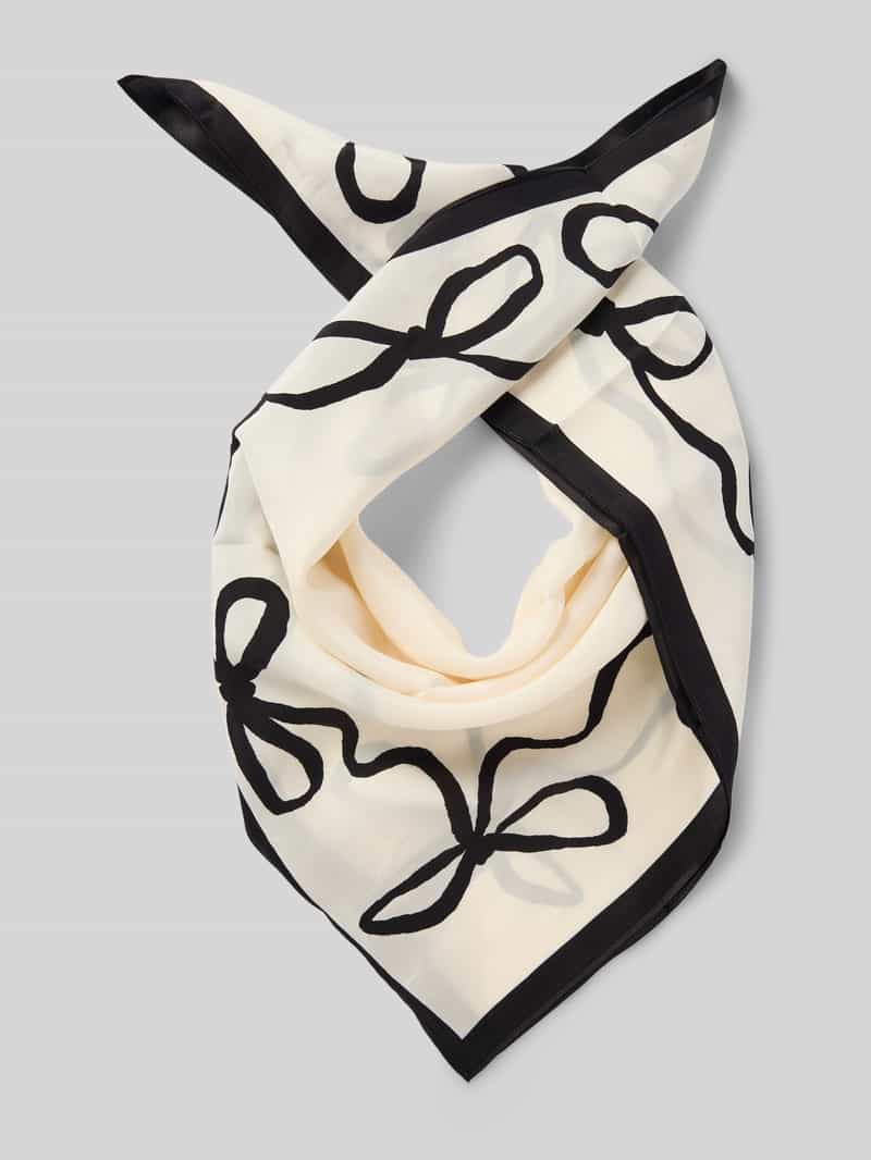 S.Oliver BLACK LABEL Zijden sjaaltje met strikprint