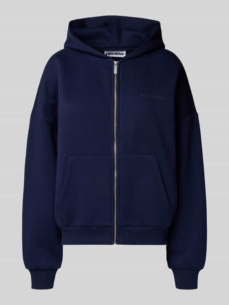 Review Regular fit sweatjack met kangoeroezak, model 'Basic'