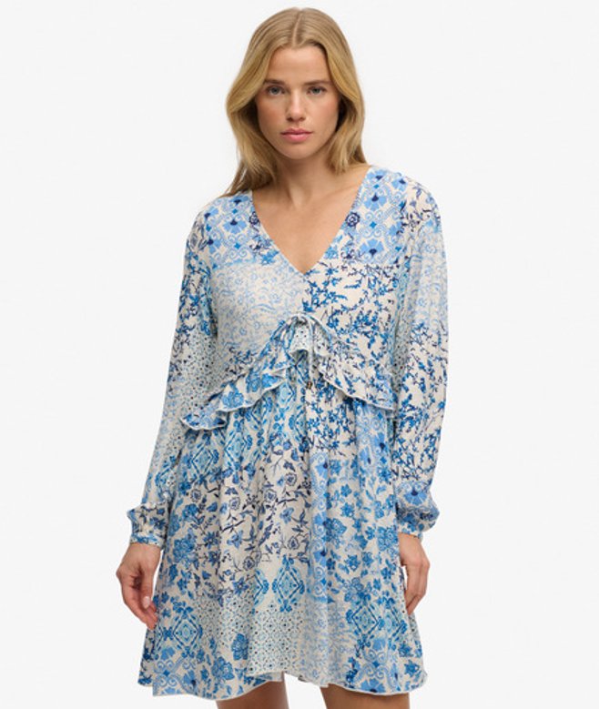 Superdry Geweven Gelaagde Mini-jurk