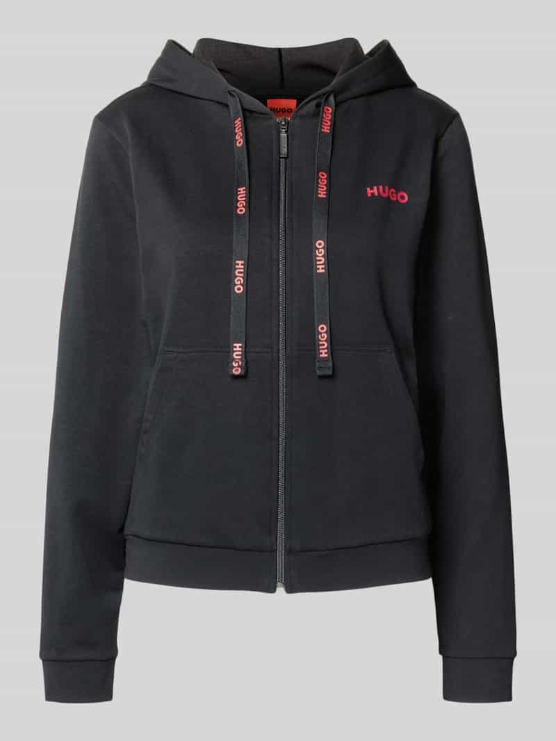 HUGO Regular fit sweatjack van katoenmix, model ' ID JACKET'