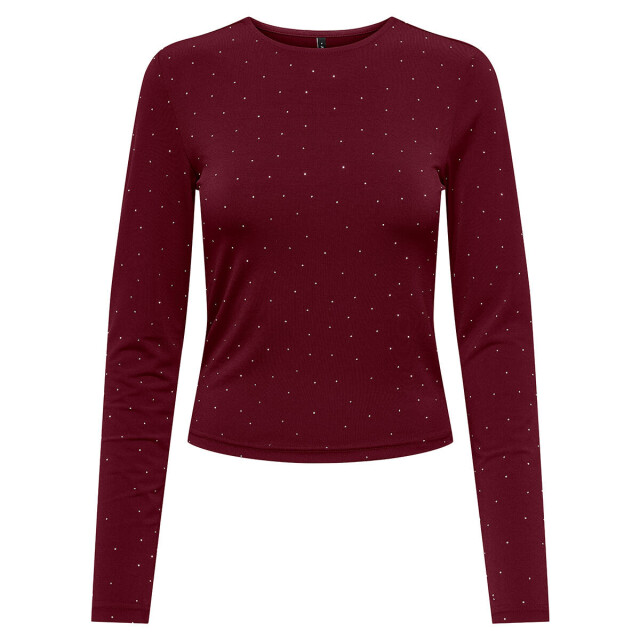 Only Shirt met lange mouwen ONLZITA L/S O-NECK TOP BF JRS