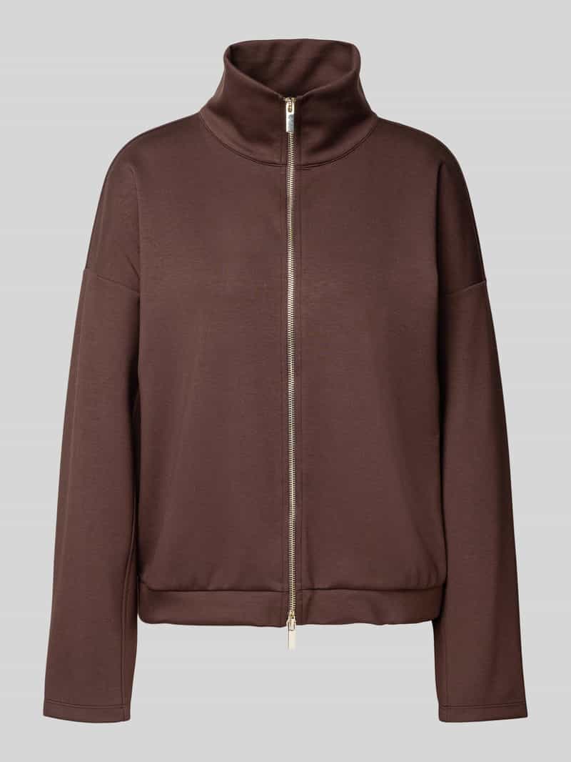 Rich & Royal Sweatjack van viscosemix met tweewegsritssluiting