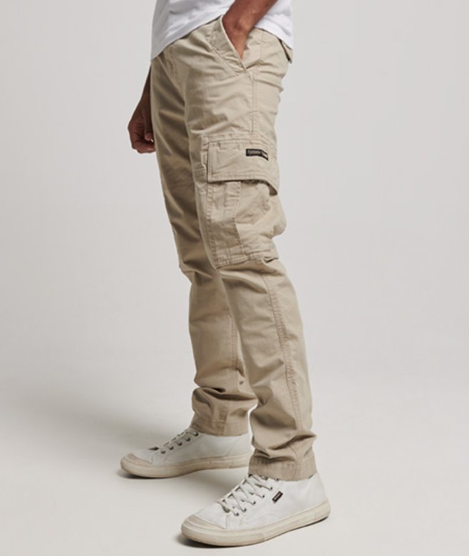 Superdry Core Cargobroek van Biologisch Katoen Crème