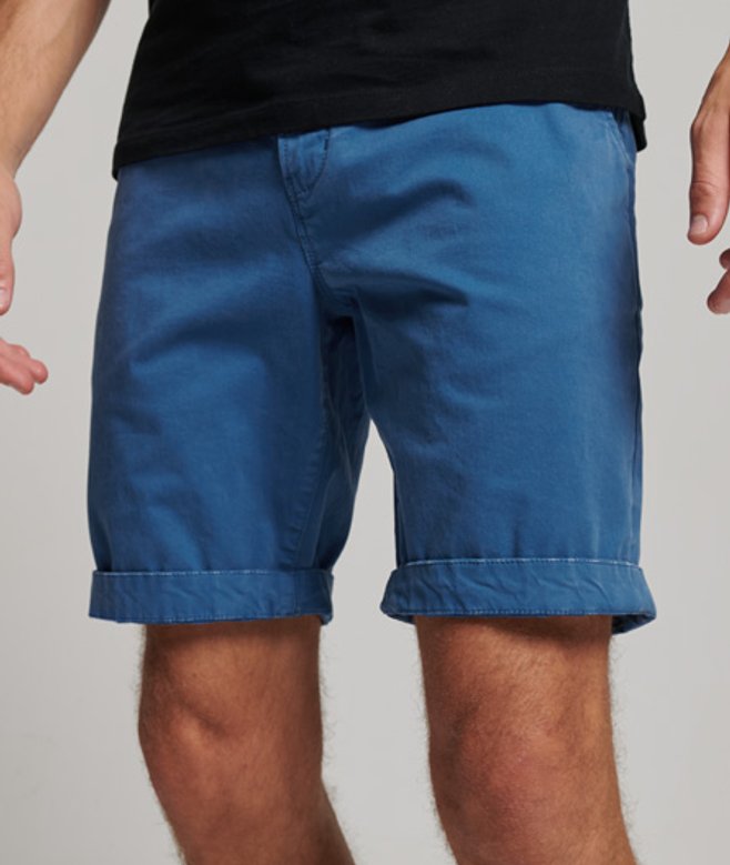 Superdry Core Chinoshort Lichtblauw