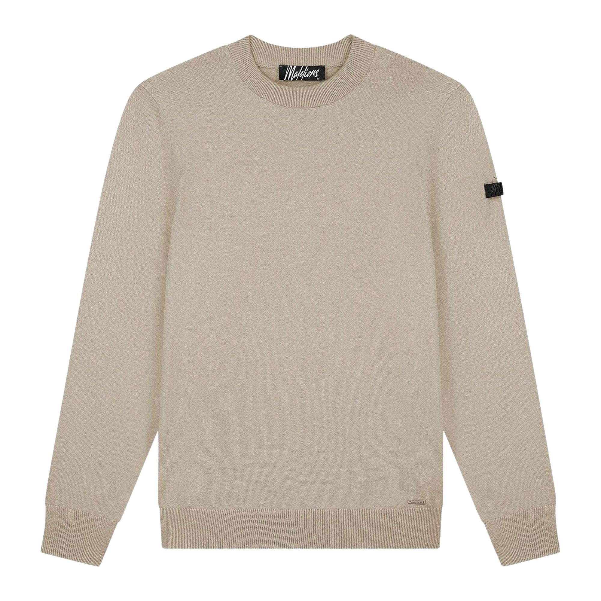 Malelions Knitted Crewneck Sweater Heren