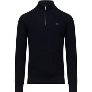 State Of Art Sweater  Half Zip Trui Navy