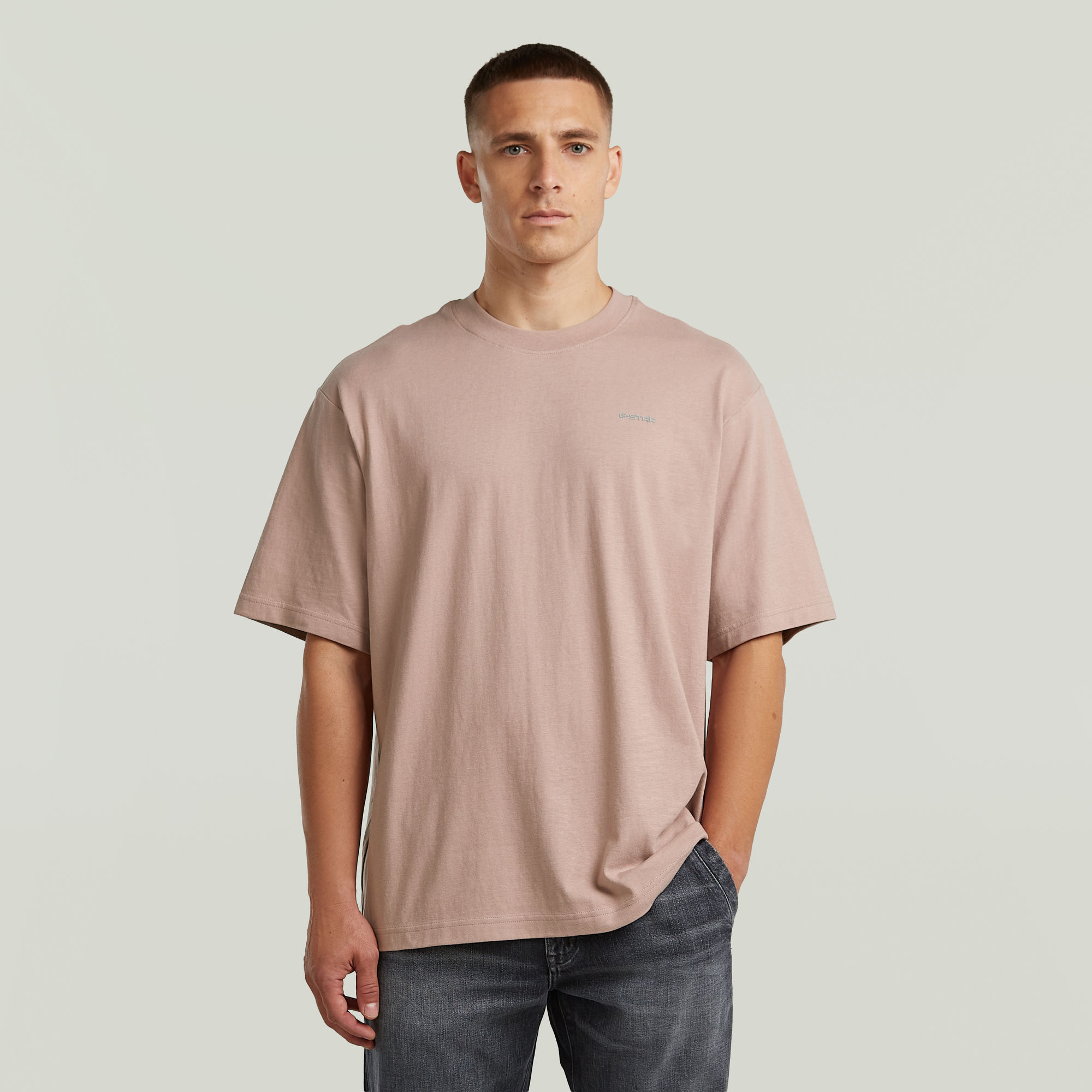 G-Star RAW Boxy Base T-Shirt - Roze - Heren