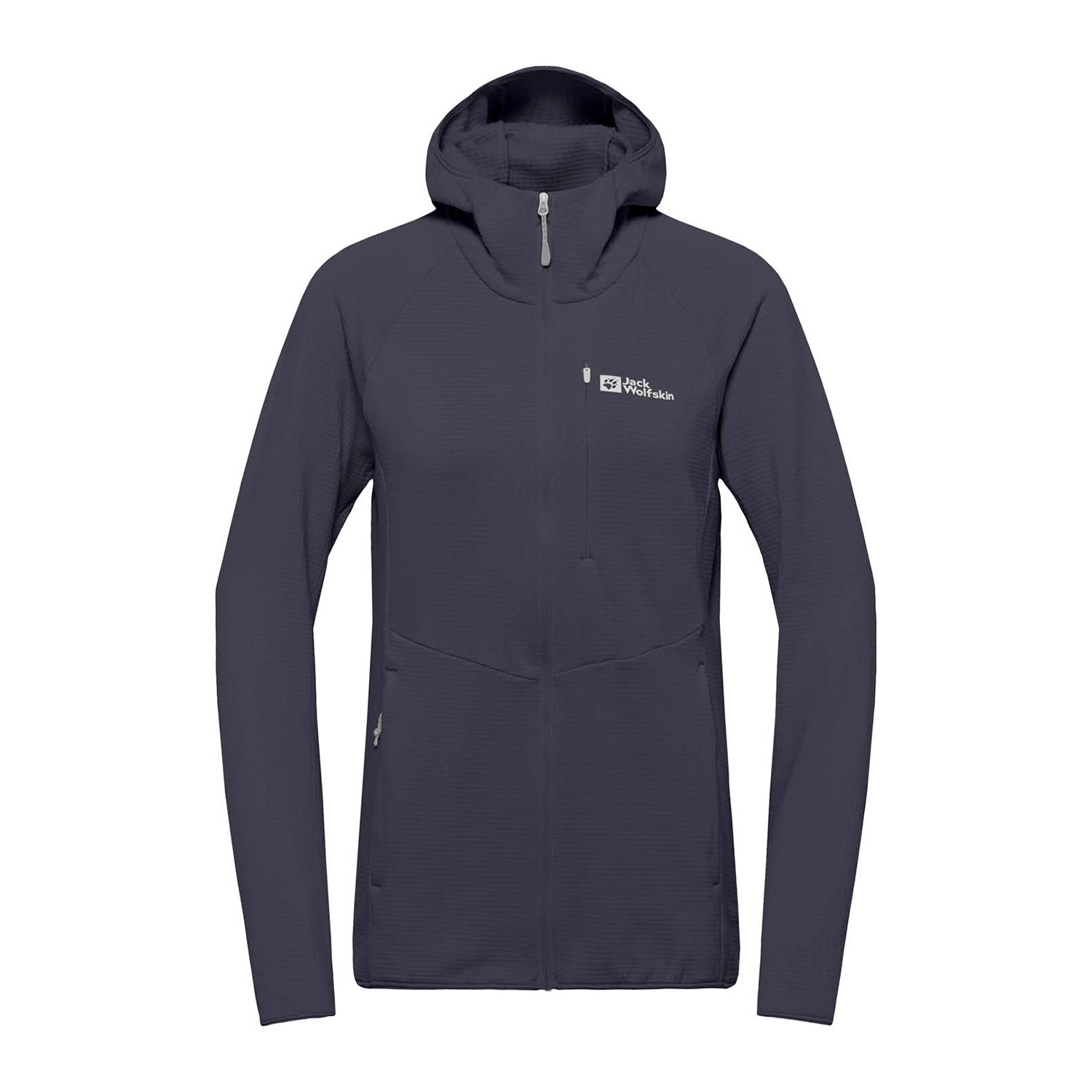 Jack Wolfskin Fleecejack met capuchon KOLBENBERG HOODED FZ W Ademend, licht, overgangsjas
