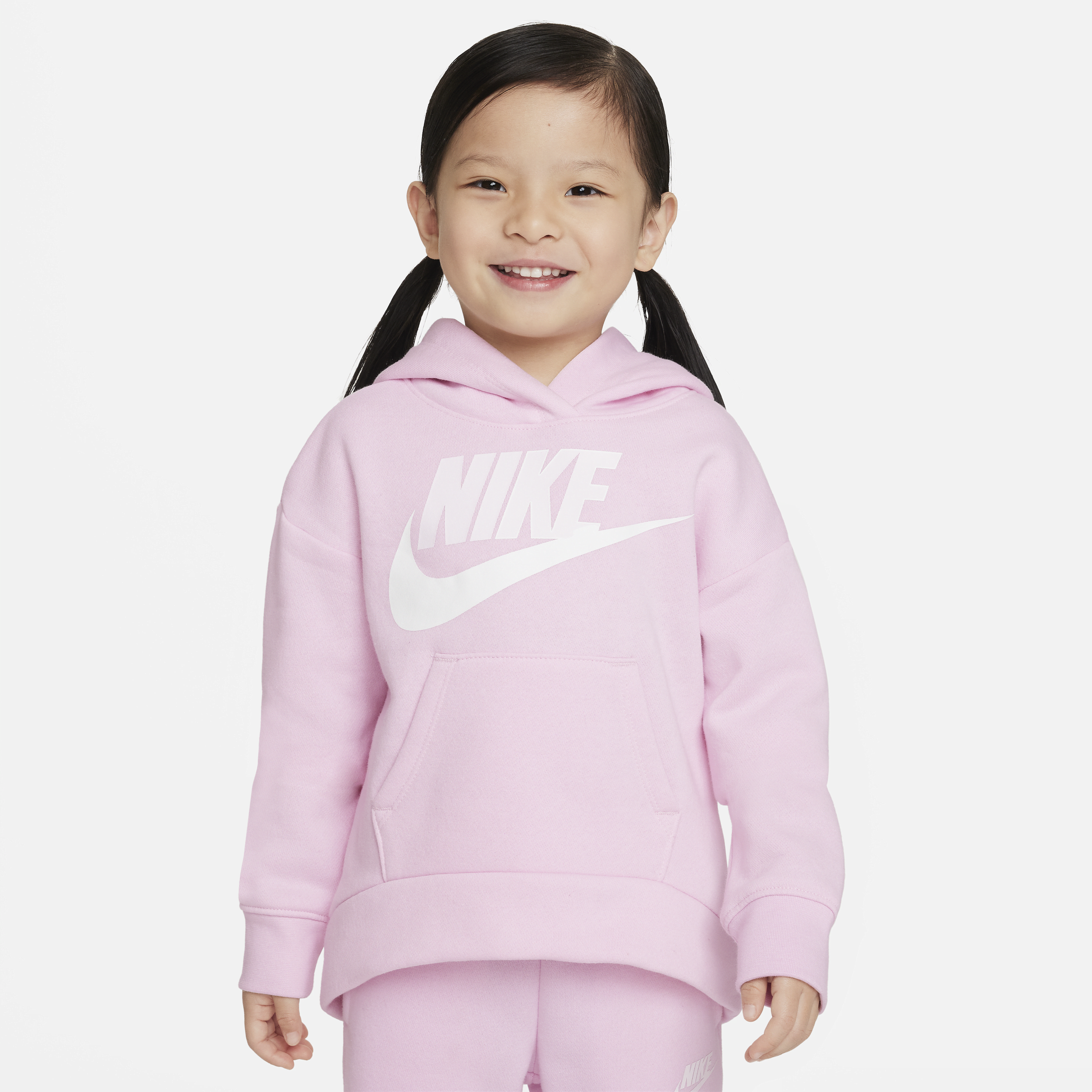 Nike Club Fleece Hoodie voor kleuters - Roze