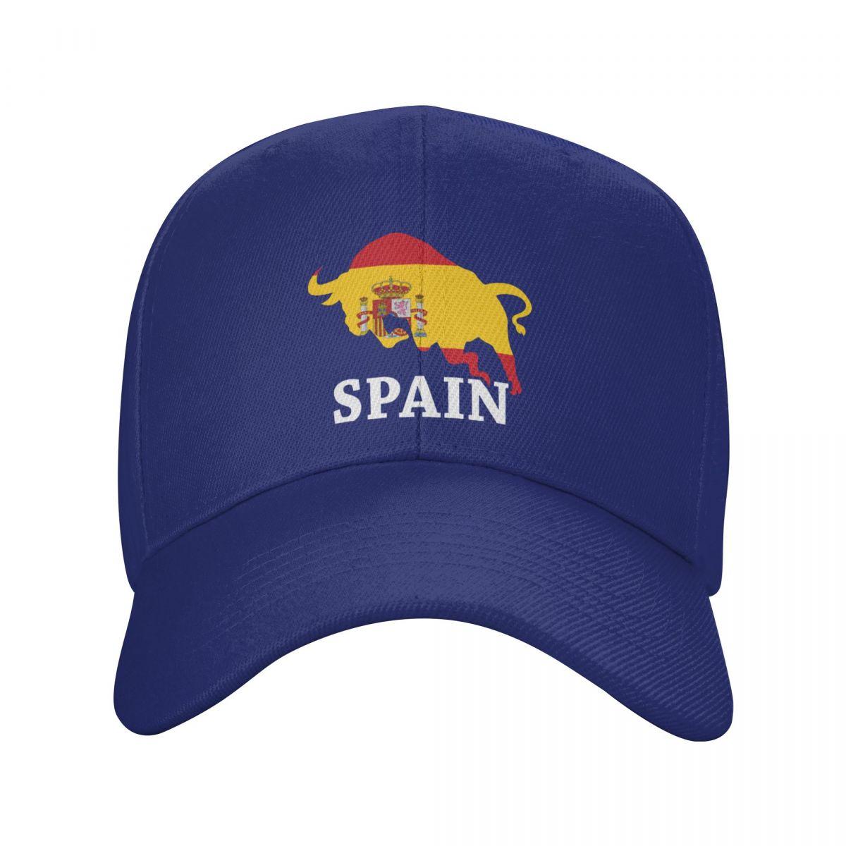 Colomi Klassieke Spaanse Stier Spanje Vlag Baseballpet Unisex Vrouwen Custom Verstelbaar Volwassen Papa Pet Outdoor Baseball Cap