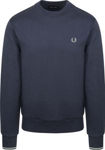 Fred Perry Sweater Logo Navy