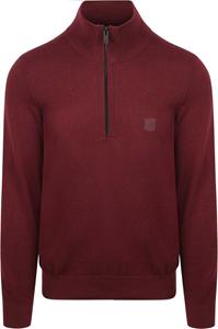 Boss Kanobix Half Zip Trui Bordeaux