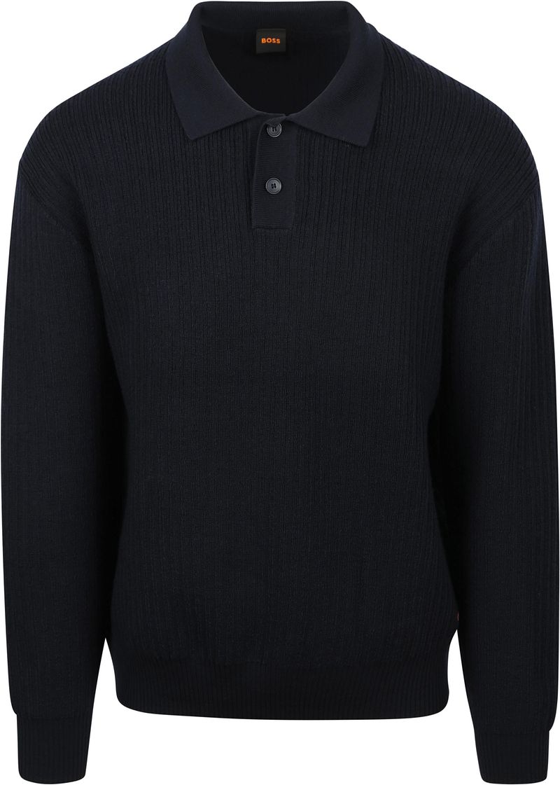 Boss Longsleeve Poloshirt Kotor Navy