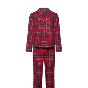 Hunkem&ouml;ller Flannel Twill Check pyjama's, rood