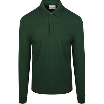 Lacoste Polo Shirt Lange Mouw  Longsleeve Poloshirt Piqué Donkergroen