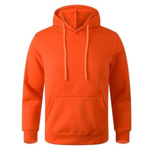 FEGKZLI Specialty Heren casual hoodies fleece hiphop effen sweatshirt heren sportkleding kleding sweatshirt herenkleding L oranje