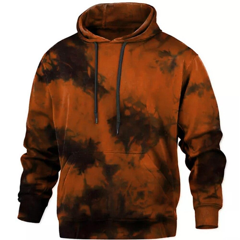ETST WENDY 011 Europese en Amerikaanse Nieuwe Donkere Stijl Tie Dyeing 3D Geprinte Heren High Street Trendy Merk Hoodie en Grote Sportjas 6XL