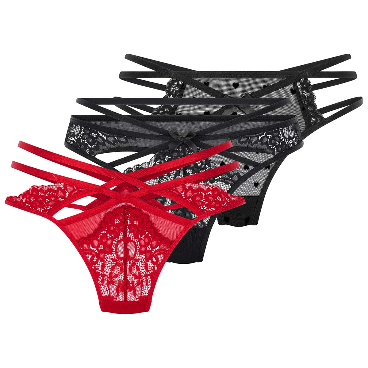 Hunkemöller 3-Pack g-string, multicolour