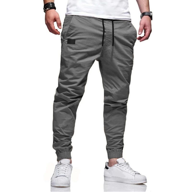 BLUEE Mode Heren Casual Sport Multi-Pocket Casual Broek, Rechte Casual Cargobroek voor Dagelijks Gebruik Heren Broek Tactische Broek Joggingbroek L