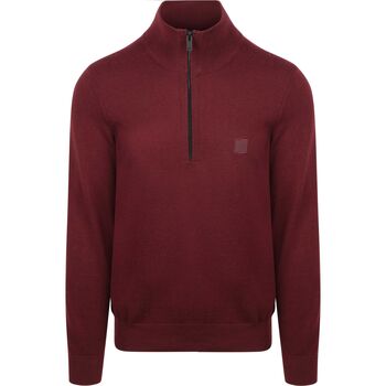 Boss Sweater  Kanobix Half Zip Trui Bordeaux