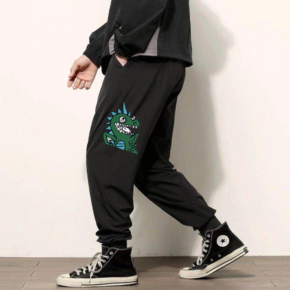 AI Supermarket Heren Plus Size Zomer Casual Zwarte Harem Sportbroek - Losvallend, Trendy, Dun 5XL