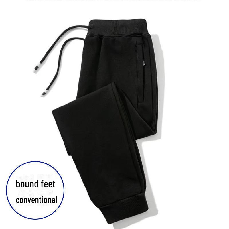 PulseTrade Heren Warme Fleece Joggingbroek - Slim Fit, Dik Casual, Rechte Pijp voor Herfst en Winter L [100-115 lbs]