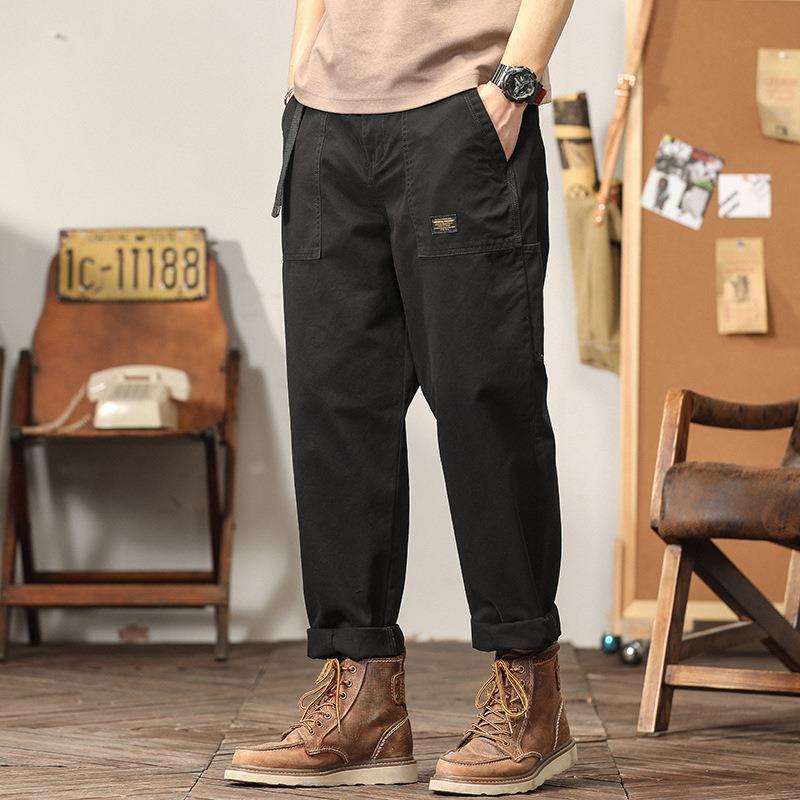 VantaGoods Heren Retro Khaki Werkkleding Broek - Zware Casual Lente/Herfst Legging