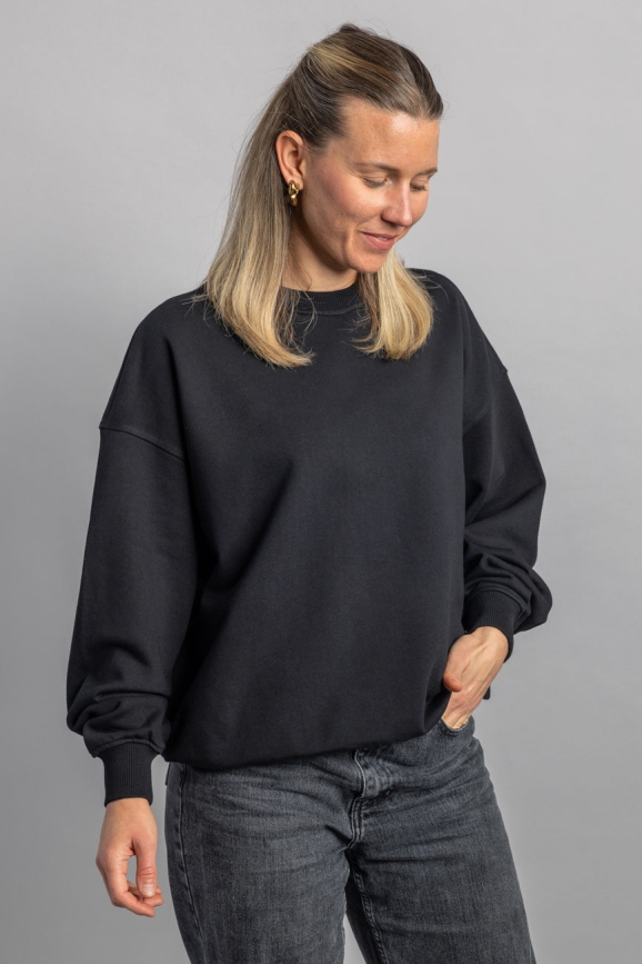 DIRTS Herren vegan Sweatshirt Oversized Schwarz