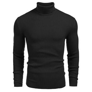 Four Four Heren breiwerk Heren coltrui Herfst en winter Europees en Amerikaans Heren trui Lange mouwen Pullover XXL