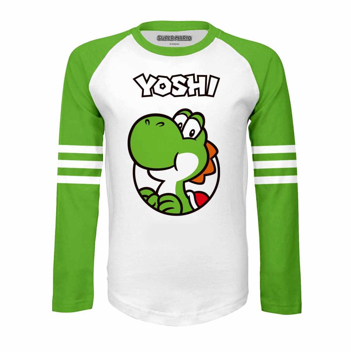 Pertemba Style Loft Super Mario Kinderen/Kids Yoshi Sinds 1990 T-shirt met Lange Mouwen 3-4 Years